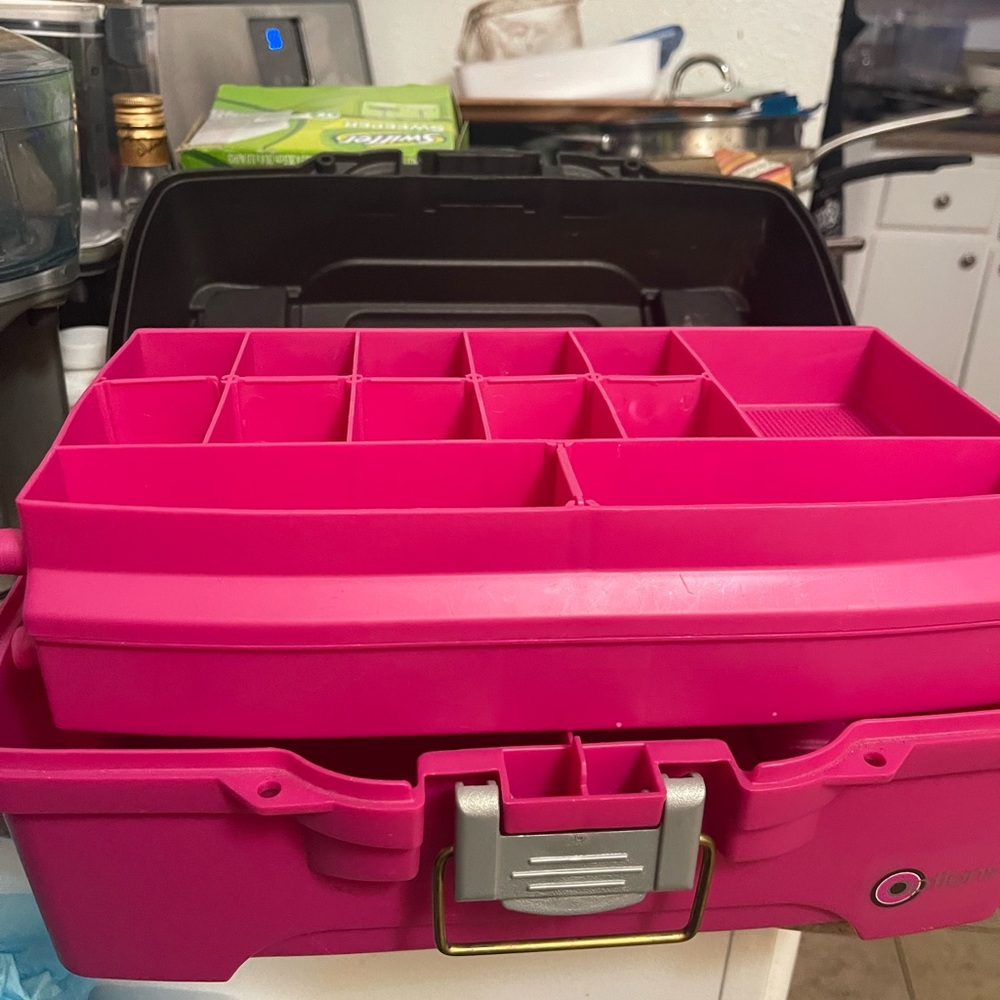 Pink and Gray Storage Box - Picture 3 of 5